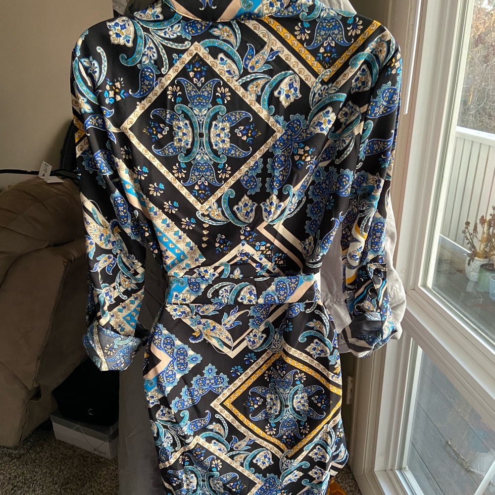 Shein Paisley work dress. Light comfortable material. - Picture 7 of 7